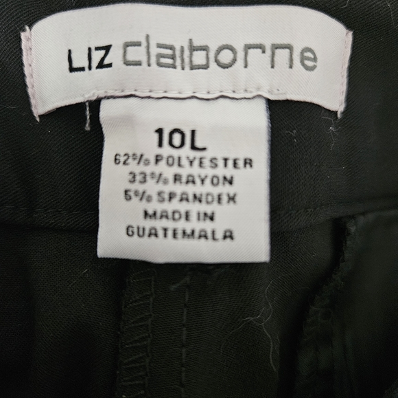 New Liz Claiborne Sophie Secretly Slender  Pants Black 10L - Picture 5 of 8